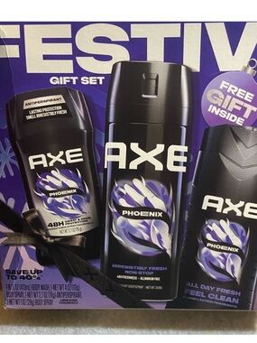 Phoenix Men’s Gift Set — Black & Purple